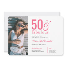 Invitation pour les 50 ans et fabuleuse