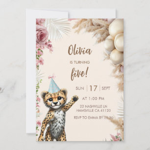 Invitation pour les 5 ans de Cheetah Safari Wild