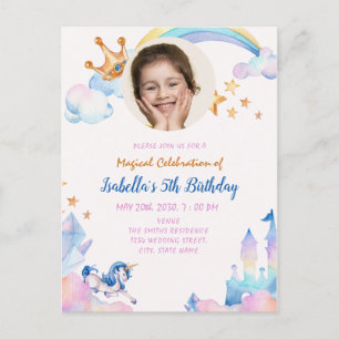 Invitation pour les 5 ans de la Licorne Magique Ar