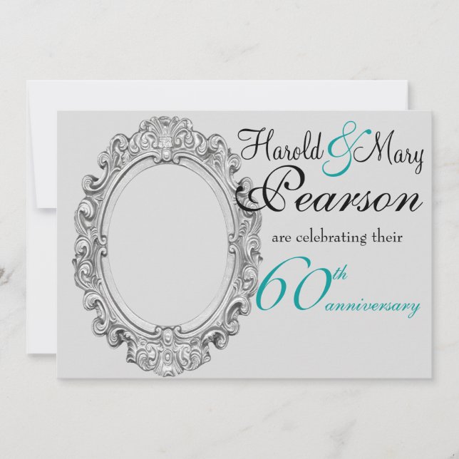 Invitation pour les 60 ans de mariage (Devant)