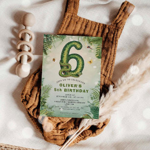 Invitation pour les 6 ans de Reptile Snake Boy
