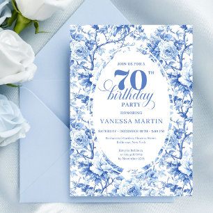 Invitation pour les 70 ans Blue Roses Classic