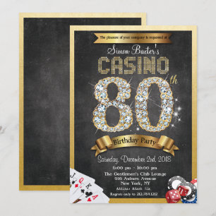 Invitation pour les 80 ans de Poker Casino