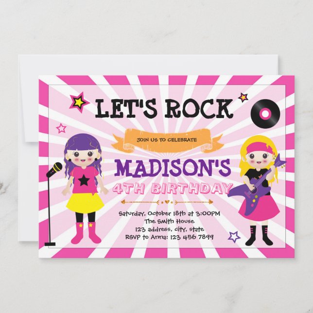 Invitation pour les enfants (Devant)