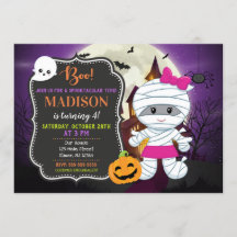 Invitation pour les enfants d'Halloween / Maman