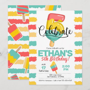 Invitation pour l'été 5 avec Popsicle
