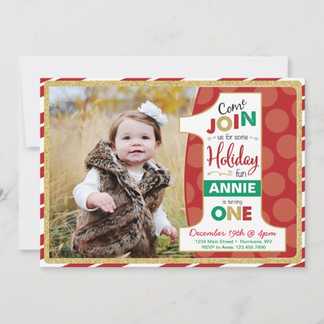 Invitation pour Noël (Devant)