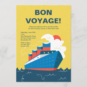 Invitation pour paquebot de croisière