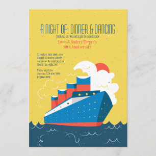 Invitation pour paquebot de croisière