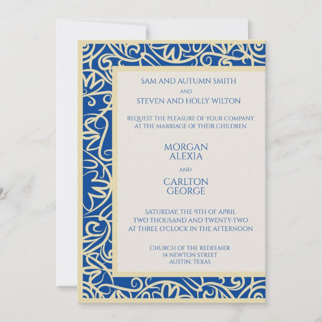 Invitation pour tout événement ou occasion. (Devant)