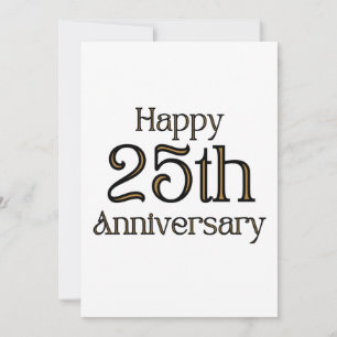 Invitation pour un 25e Anniversaire de Mariage