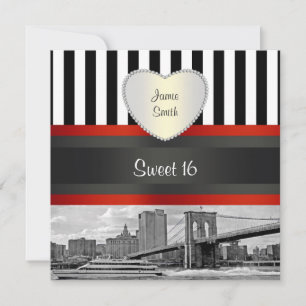 Invitation pour un anniversaire de 16 ans à bord d