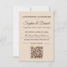 Invitation pour un anniversaire en or | Gala d'amo