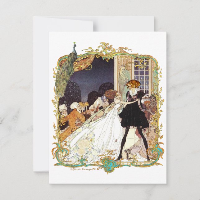 Invitation pour un bal de mariage/costumé du 18e s (Devant)