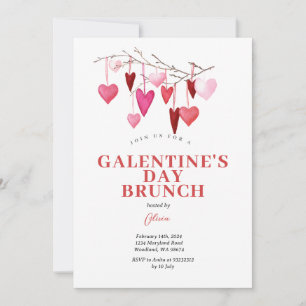 Invitation pour un brunch de la Saint-Valentin ent
