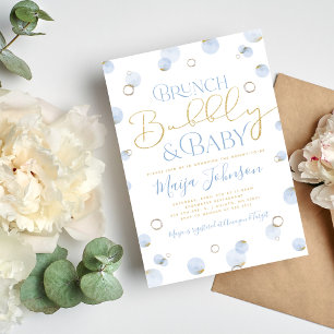 Invitation pour un brunch pétillant et une baby sh