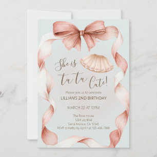 Invitation pour un deuxième anniversaire de ballet