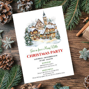 Invitation pour un dîner de fête de Noël dans une