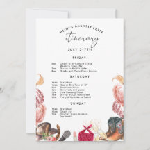 Invitation pour un enterrement de vie de jeune fil