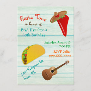 Invitation pour un festin mexicain amusant