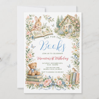 Invitation pour un premier anniversaire de livre d