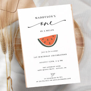 Invitation pour un premier anniversaire One In A M