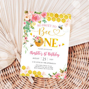 Invitation pour un premier anniversaire sur le thè