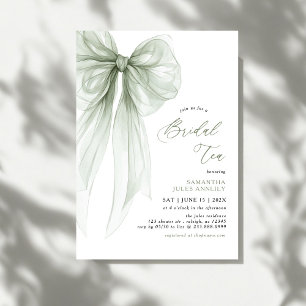 Invitation pour un thé de mariage moderne avec un