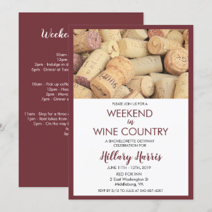 Invitation pour un week-end de célibataire au pays