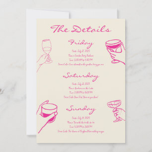 Invitation pour un week-end de fête d'enterrement 