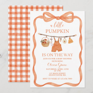 Invitation pour une Baby Shower automnale Bébé Cit