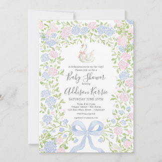 Invitation pour une baby shower avec un thème de c