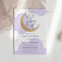 Invitation pour une baby shower « Bébé Fille au-de