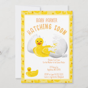 Invitation pour une Baby Shower : Bientôt l'éclosi