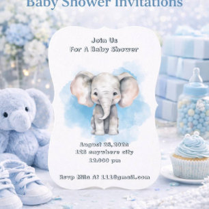 invitation pour une baby shower garçon