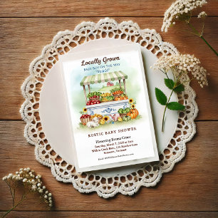 Invitation pour une Baby Shower Garçon Marché Loca