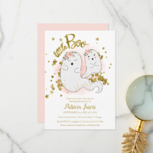 Invitation pour une Baby Shower Halloween "Un Peti