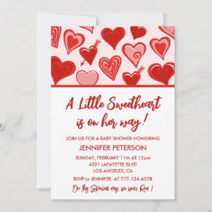 Invitation pour une baby shower le jour de la Sain
