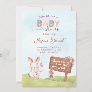 Invitation pour une baby shower SomeBunny