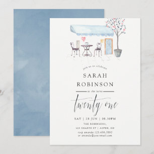 Invitation pour une fête d'anniversaire 21 ans au 