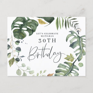 Invitation pour une fête d'anniversaire 30 ans ave