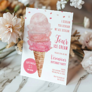 Invitation pour une fête d'anniversaire à thème gl