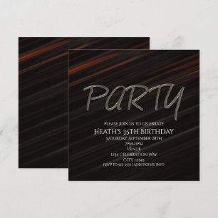 Invitation pour une fête d'anniversaire avec des r