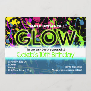 Invitation pour une fête d'anniversaire avec éclab
