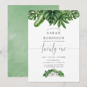 Invitation pour une fête d'anniversaire de 21 ans