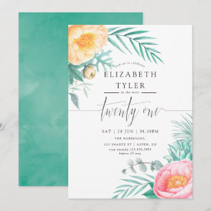 Invitation pour une fête d'anniversaire de 21 ans