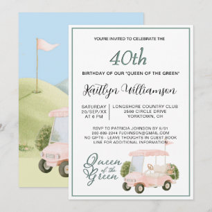 Invitation pour une fête d'anniversaire de 40 ans 