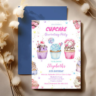 Invitation pour une fête d'anniversaire de Cupcake