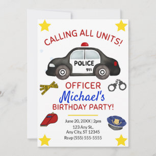 Invitation pour une fête d'anniversaire de politiq