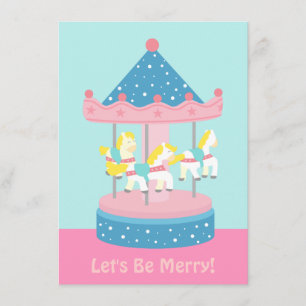 Invitation pour une fête d'anniversaire Manège, Ca